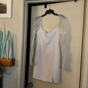 Park & Fifth Off-White Leslie Mini Dress